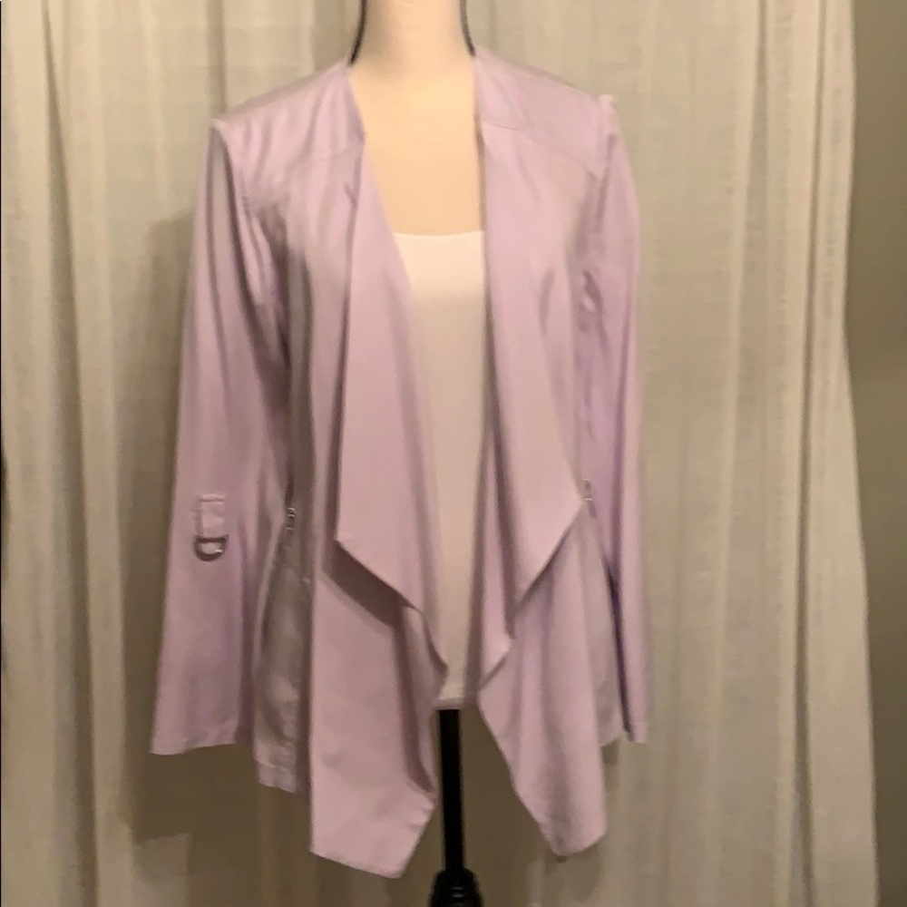 Chico’s open jacket in lilac. Never worn